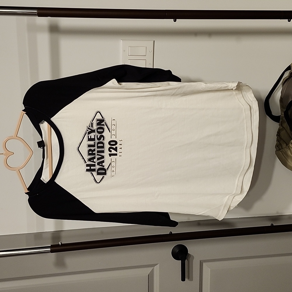 COPY - Harley Davidson colorblock 120 years top, size Large, New!
